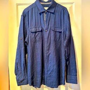Men’s large navy Tommy Bahama long sleeve shirt